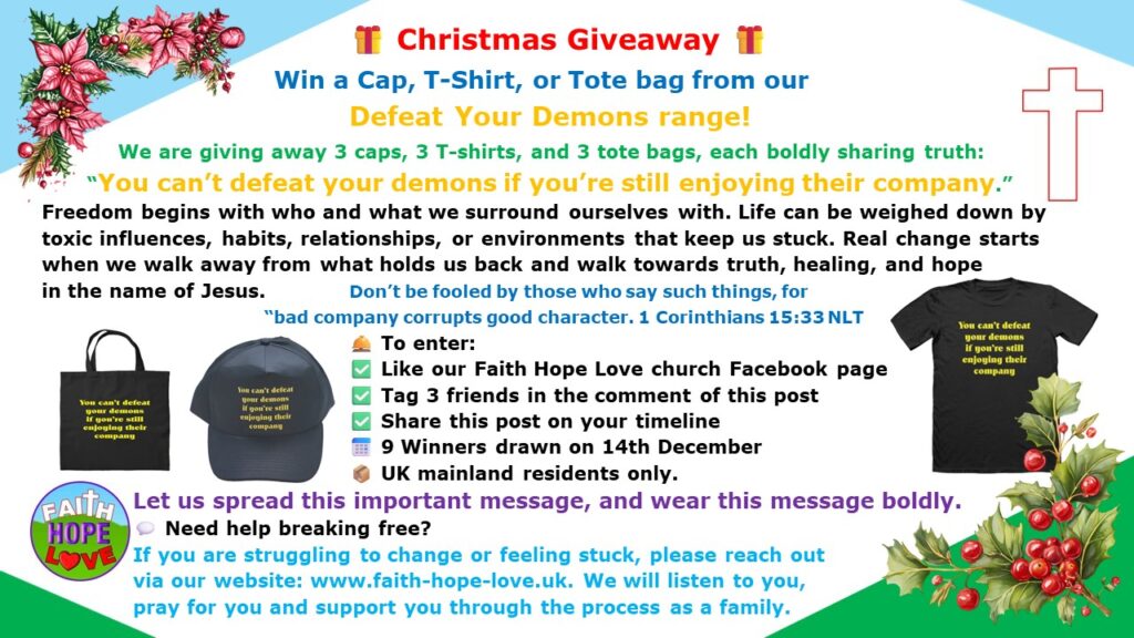 Faith Hope Love Christmas giveaway